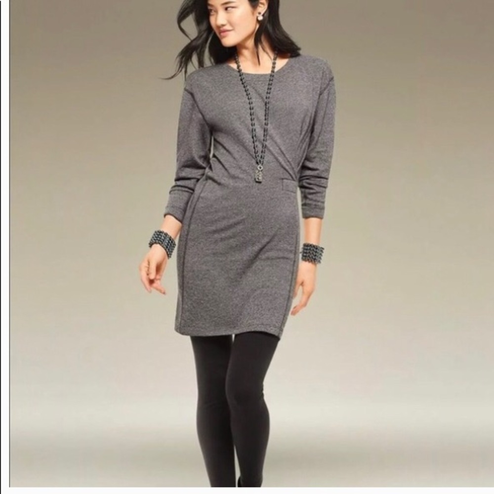 Cabi Put On Grey Dress
